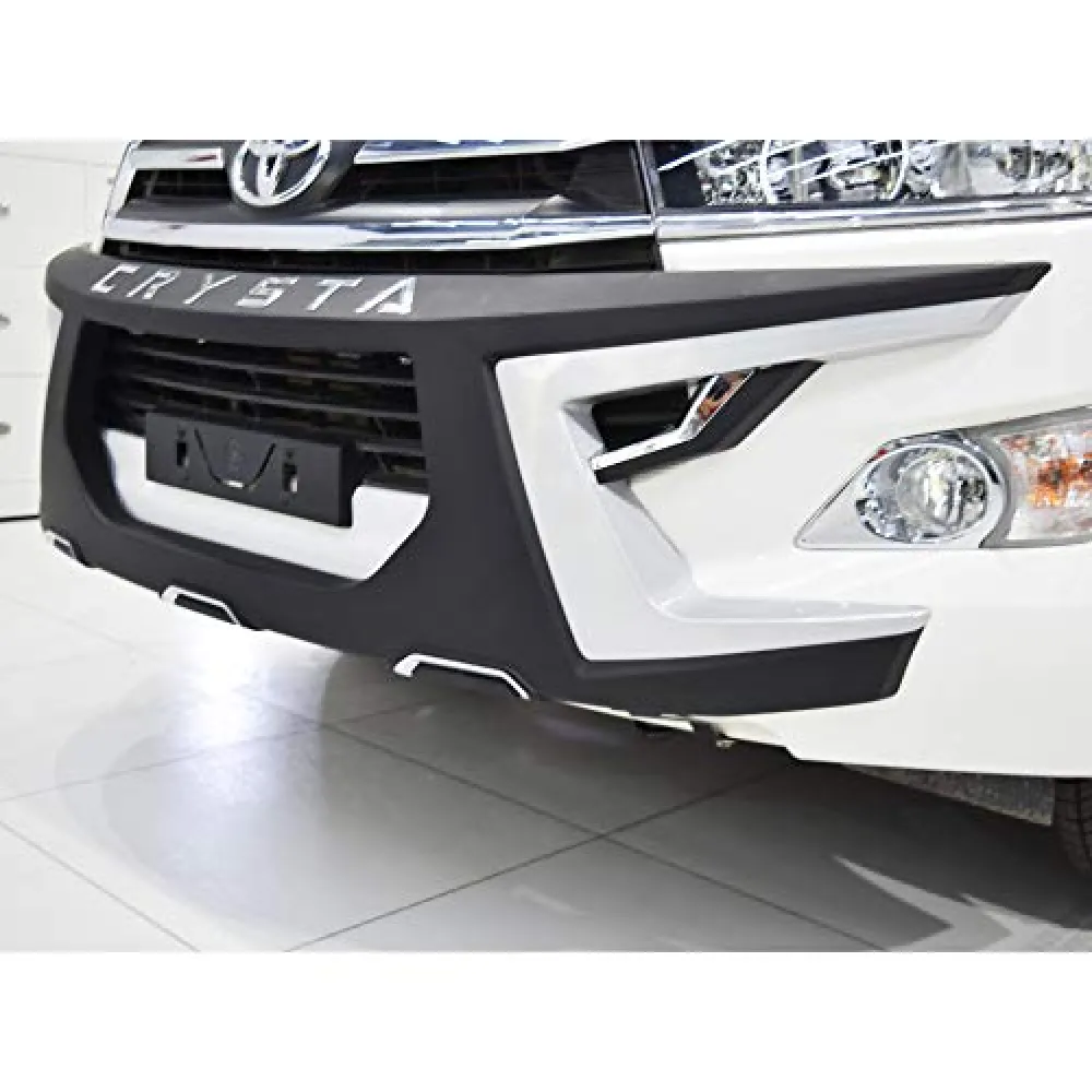 Toyota Innova Crysta Front and Rear Bumper Guard Protector in High Quality ABS Material