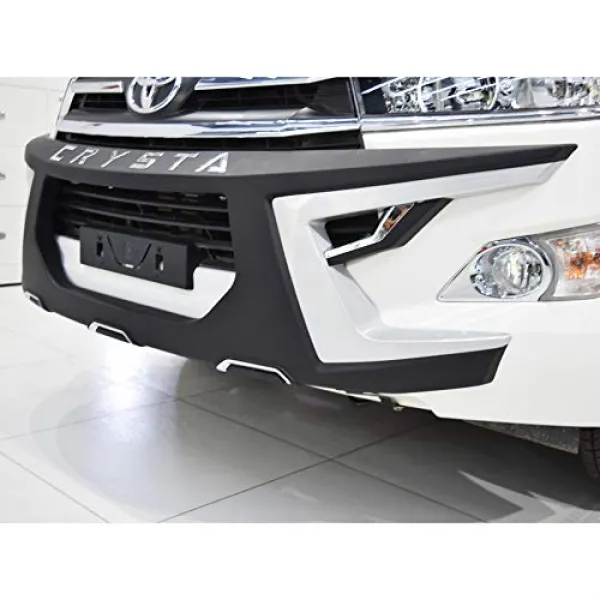 Toyota Innova Crysta Front and Rear Bumper Guard Protector in High Quality ABS Material