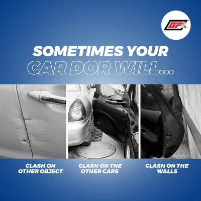 GFX Car Door Edge Guard Scratch Protector - Opel Black GFX Car Door Edge Guard Scratch Protector - Opel Black