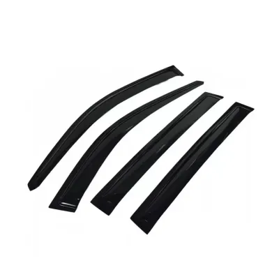 Car Window Door Visor For Tata Tiago Set Of 4 (Black) Car Window Door Visor For Tata Tiago Set Of 4 (Black)