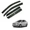 Ford Figo Aspire Car Window Door Visor with Chrome Line (Set Of 4 Pcs.)