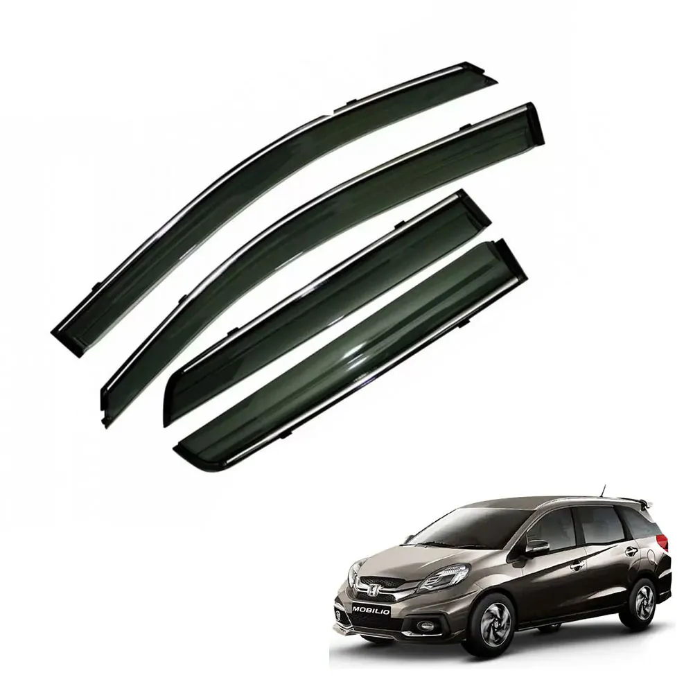 Honda Mobilio Car Window Door Visor with Chrome Line (Set Of 4 Pcs.)
