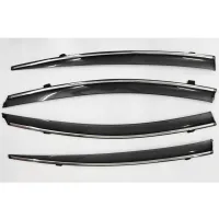 Hyundai Elantra 2012-2015 Car Window Door Visor with Chrome Line (Set Of 4 Pcs.)