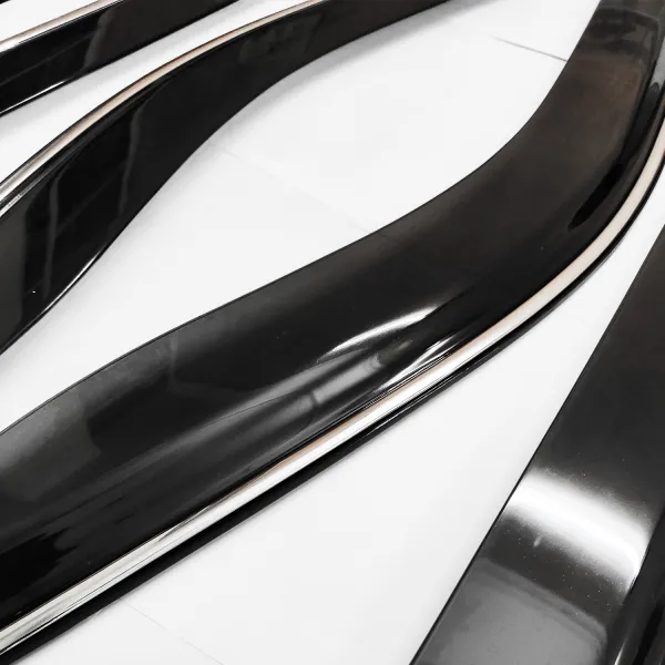 Jeep Compass Car Window Door Visor with Chrome Line (Set Of 4 Pcs.) Jeep Compass Car Window Door Visor with Chrome Line (Set Of 4 Pcs.)