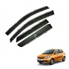 Galio Tata Tiago 2016 Onwards Window Door Visor with Chrome Line Galio Tata Tiago 2016 Onwards Window Door Visor with Chrome Line