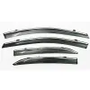 Toyota Corolla Altis Car Window Door Visor with Chrome Line (Set Of 4 Pcs.)