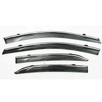 Toyota Corolla Altis Car Window Door Visor with Chrome Line (Set Of 4 Pcs.)