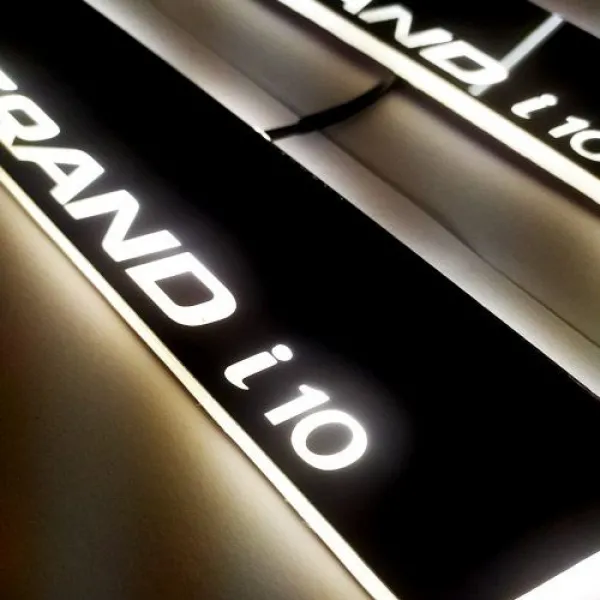 Hyundai Grand i10 2014 Onwards Door Opening LED Footstep - 4 Pieces