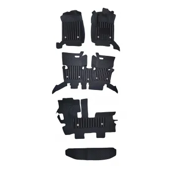 Black Color Luxury Florino Floor Mats for Renault Triber 2019 Onwards