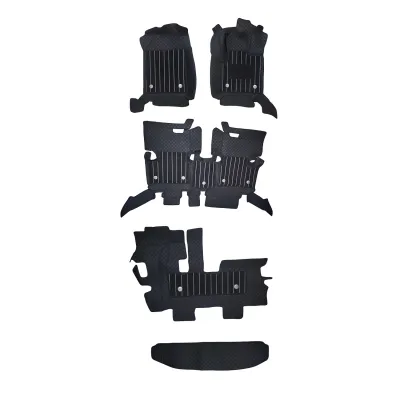 Black Color Luxury Florino Floor Mats for Ford Endeavour 2016 Onwards