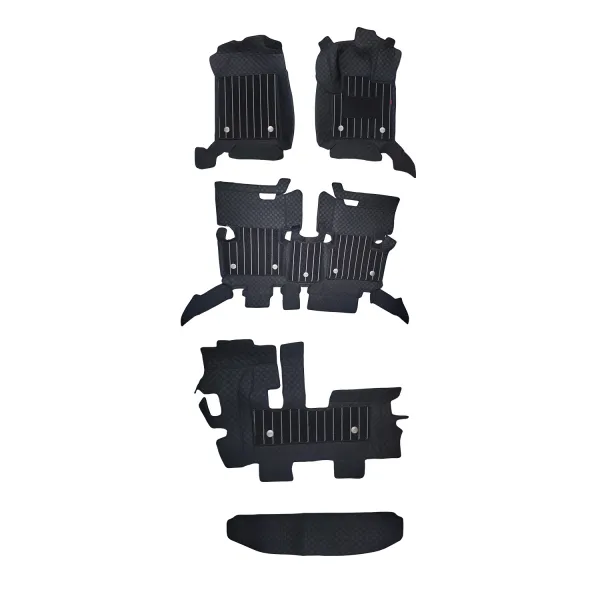 Black Color Luxury Florino Floor Mats for Renault Triber 2019 Onwards