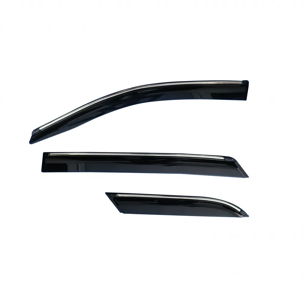 Cnleague Chrome Line Door Visor for Ford Endeavour 2015 Onwards 