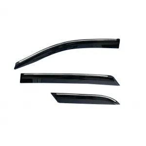 Cnleague Chrome Line Door Visor for Ford Endeavour 2015 Onwards 