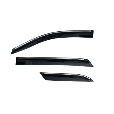 Cnleague Chrome Line Door Visor for Ford Endeavour 2015 Onwards 