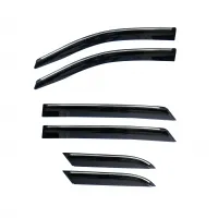 Cnleague Chrome Line Door Visor for Ford Endeavour 2015 Onwards 