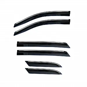 Cnleague Chrome Line Door Visor for Ford Endeavour 2015 Onwards 