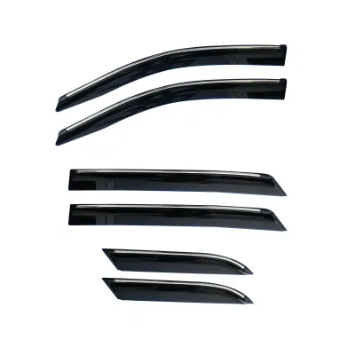 Cnleague Chrome Line Door Visor for Ford Endeavour 2015 Onwards 