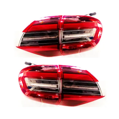 LED Tail Lights for Ford Endeavour 2015 Onwards - Red Glass