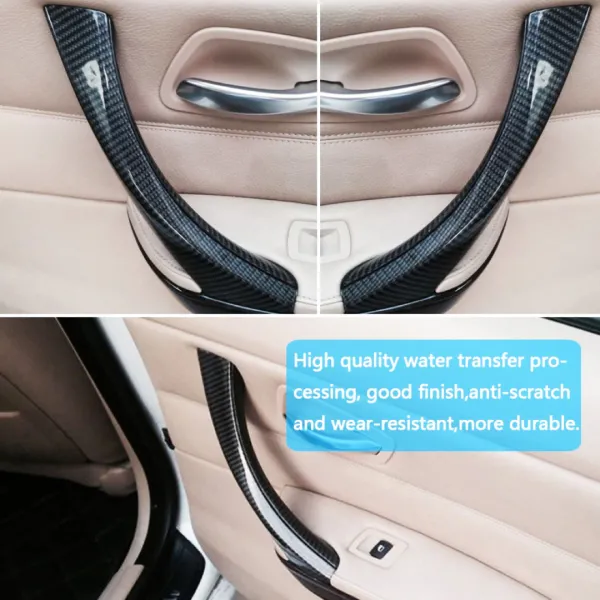 BMW 3 Series E90 2004-2012 Inside Door Handle Pull in Carbon Fiber BMW 3 Series E90 2004-2012 Inside Door Handle Pull in Carbon Fiber