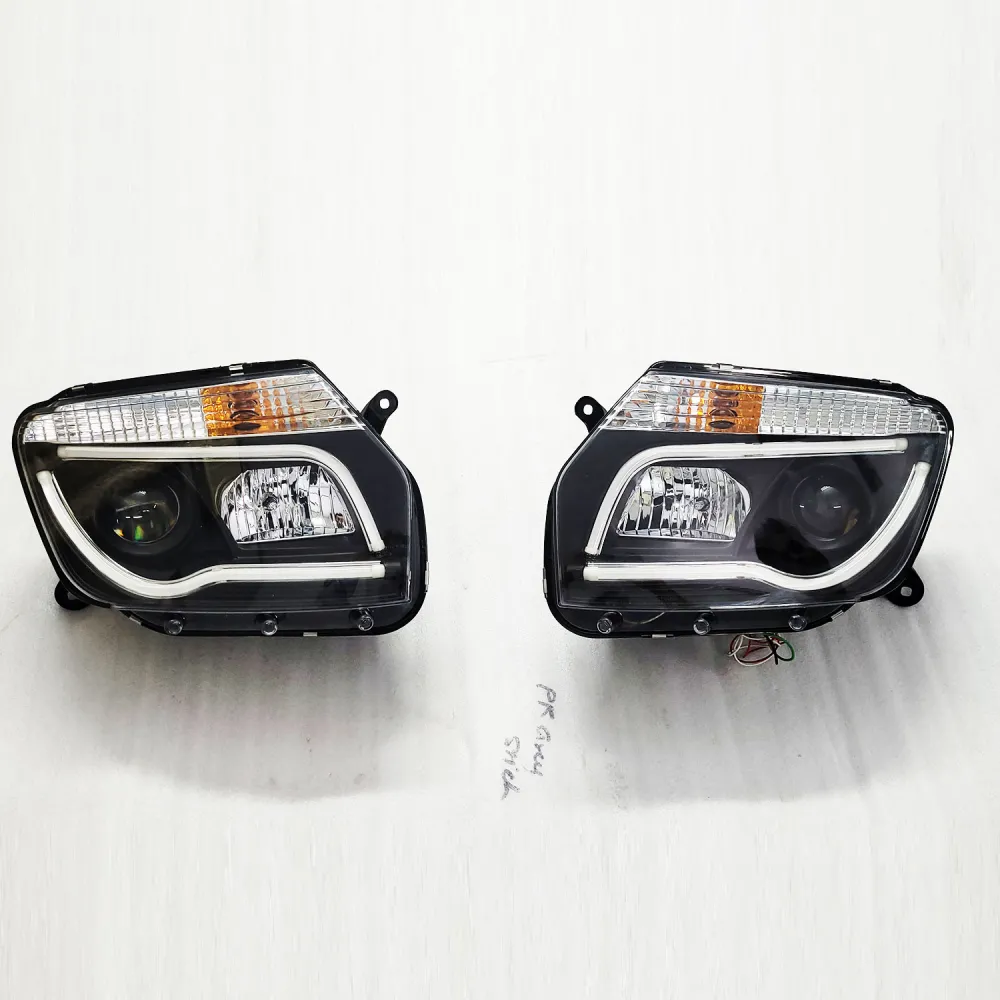 Renault Duster Modified Headlight with Drl Light and Projector Lamp Set of 2 