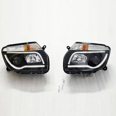 Renault Duster Modified Headlight with Drl Light and Projector Lamp Set of 2 