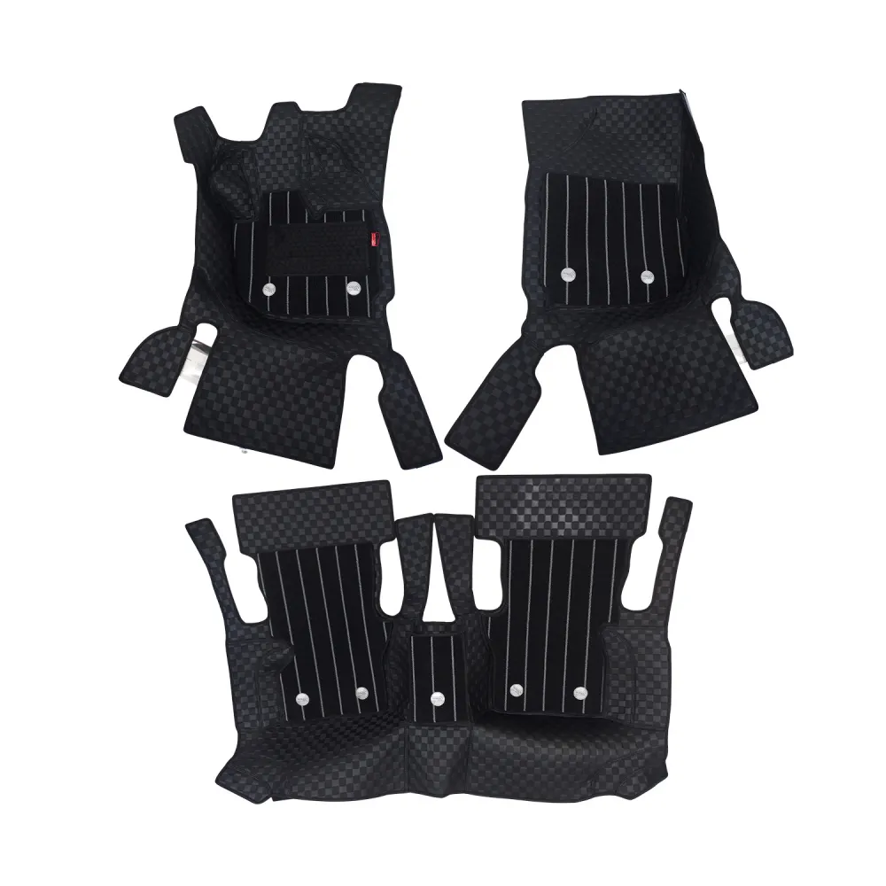 Black Luxury Florino Floor Mats for Honda City 2020 Onwards - Automatic