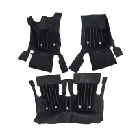 Black Luxury Florino Floor Mats for Honda City 2020 Onwards - Manual