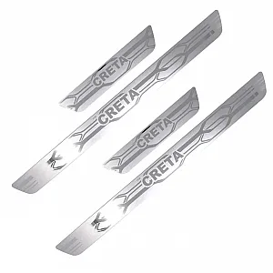 Galio Stainless Steel Door Sill Guards for Hyundai Creta 2015 Onwards