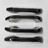 Cnleague Black with Chrome Door Handle Cover for Hyundai New Creta, Creta EV, Alcazar
