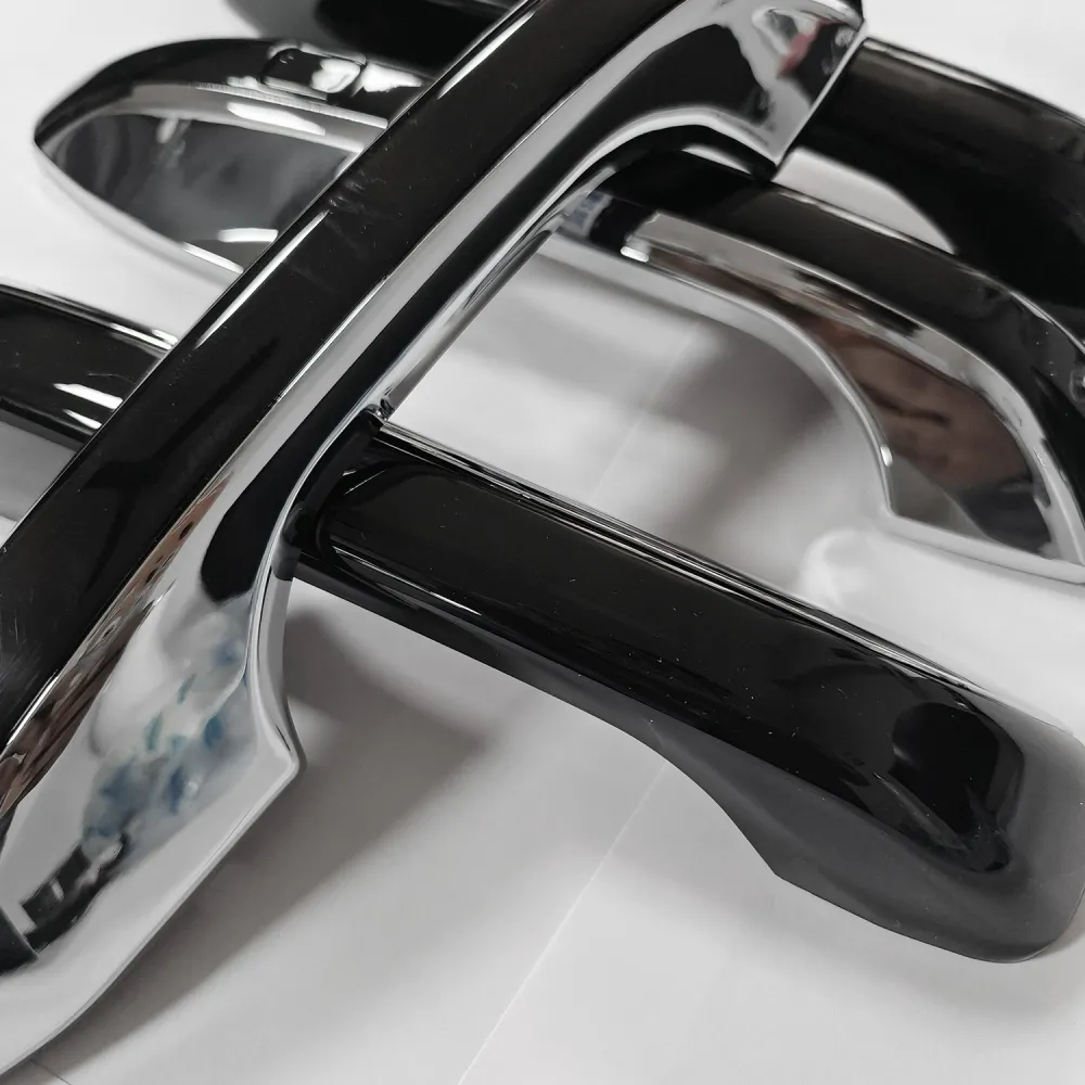 Cnleague Black with Chrome Door Handle Cover for Hyundai New Creta, Creta EV, Alcazar