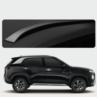Galio Roof Rails for Hyundai Creta 2020 Onwards - Silver and Black Galio Roof Rails for Hyundai Creta 2020 Onwards - Silver and Black