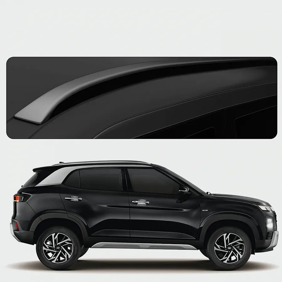 Galio Roof Rails for Hyundai Creta 2020 Onwards  - Silver and Black