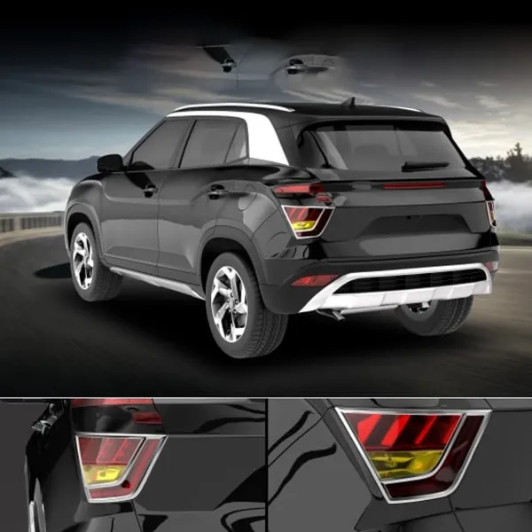 Galio Tail Lamp Chrome Garnish for Hyundai Creta 2020-24