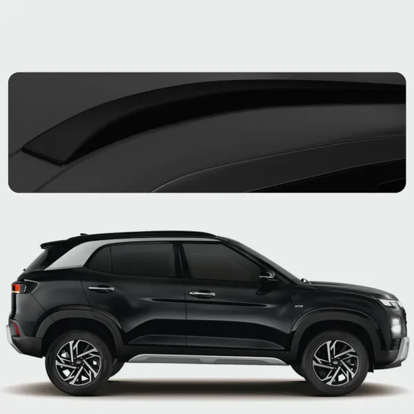 Galio Roof Rails for Hyundai Creta 2020 Onwards  - Glossy Black