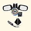 Motorized Auto Folding OEM Side Mirror Kit for Hyundai Creta 2024 Onwards - Glossy White