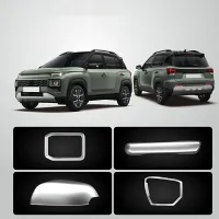 GFX Hyundai Exter 2023 Onwards Chrome Finish Compact Combo Kit - 10 Peices