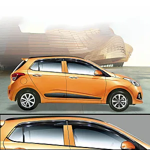 Galio Chrome Line Door Visor for Hyundai i10 Grand 2014-2019