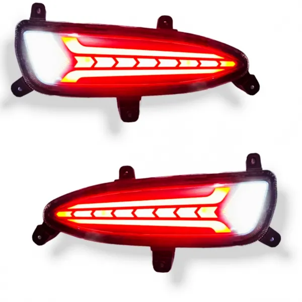LED Bumper  Reflector Lights for Hyundai i20 Elite Facelift 2018-20 - Slim Arrow