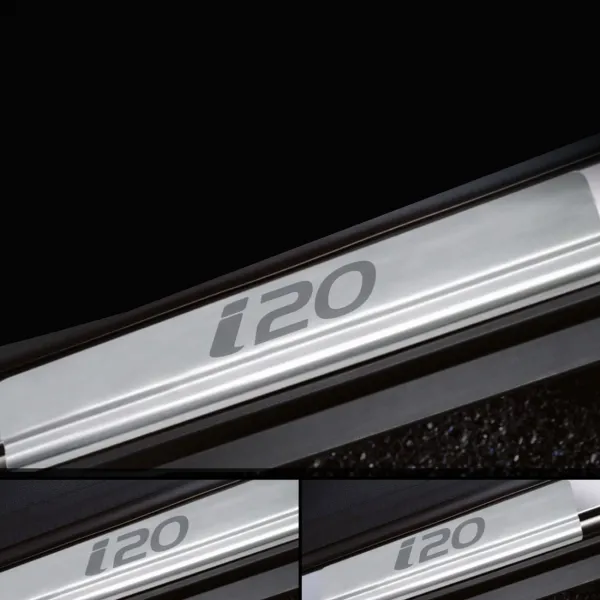Galio Stainless Steel Door Sill Guards for Hyundai i20 Elite 2014-2020 Galio Stainless Steel Door Sill Guards for Hyundai i20 Elite 2014-2020