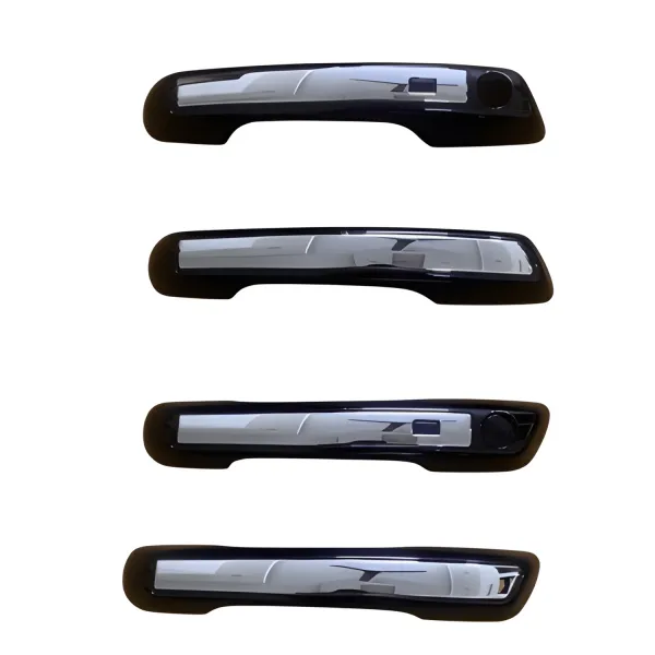 Cnleague Black with Chrome Door Handle Cover for Hyundai 2019-25