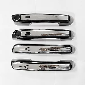 Cnleague Black with Chrome Door Handle Cover for Hyundai Venue 2019-25
