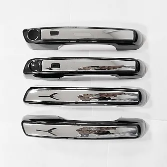 Cnleague Black with Chrome Door Handle Cover for Hyundai Venue 2019-25