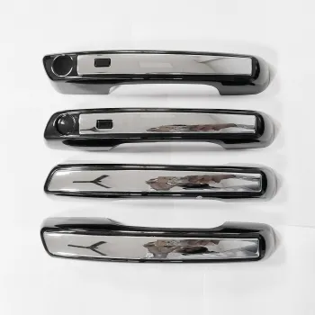 Cnleague Black with Chrome Door Handle Cover for Hyundai Venue 2019-25
