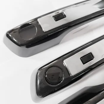 Cnleague Black with Chrome Door Handle Cover for Hyundai Venue 2019-25