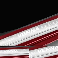 Galio Stainless Steel Door Sill Guards for Hyundai Verna 2023 Onwards