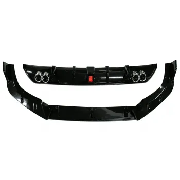 F1-Style LED Bumper Diffuser with Skirting for Hyundai Verna 2023 Onwards
