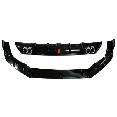 F1-Style LED Bumper Diffuser with Skirting for Hyundai Verna 2023 Onwards