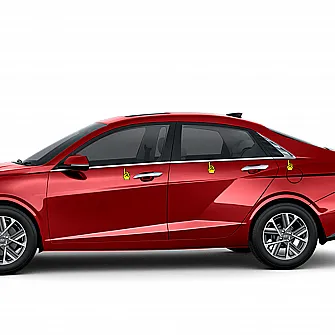 Cnleague Lower Window Chrome Garnish for Hyundai Verna 2023 Onwards