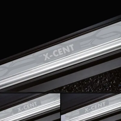 Galio Stainless Steel Door Sill Guards for Hyundai Xcent 2013 Onwards