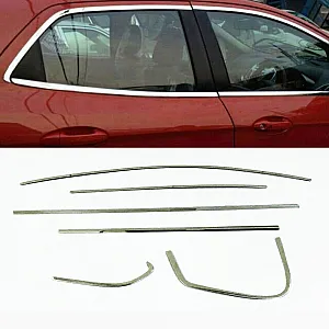 Hyundai i20 2008-2012 Full Window Chrome Garnish Trims (Set Of 6Pcs.)